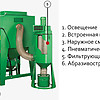 Детальная схема напорных абразивоструйных кабин