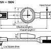 Схематическое изображение стрелочных ключей DB 25N - 280N